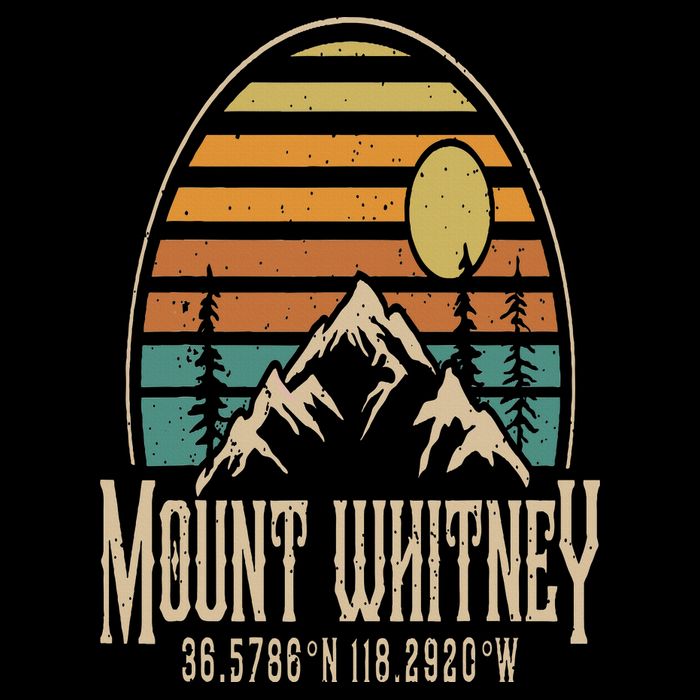 Mountain Mt. Whitney California Hiking Camping Mount Whitney Cooling Performance Crew T-Shirt