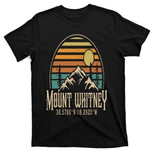 Mountain Mt. Whitney California Hiking Camping Mount Whitney T-Shirt