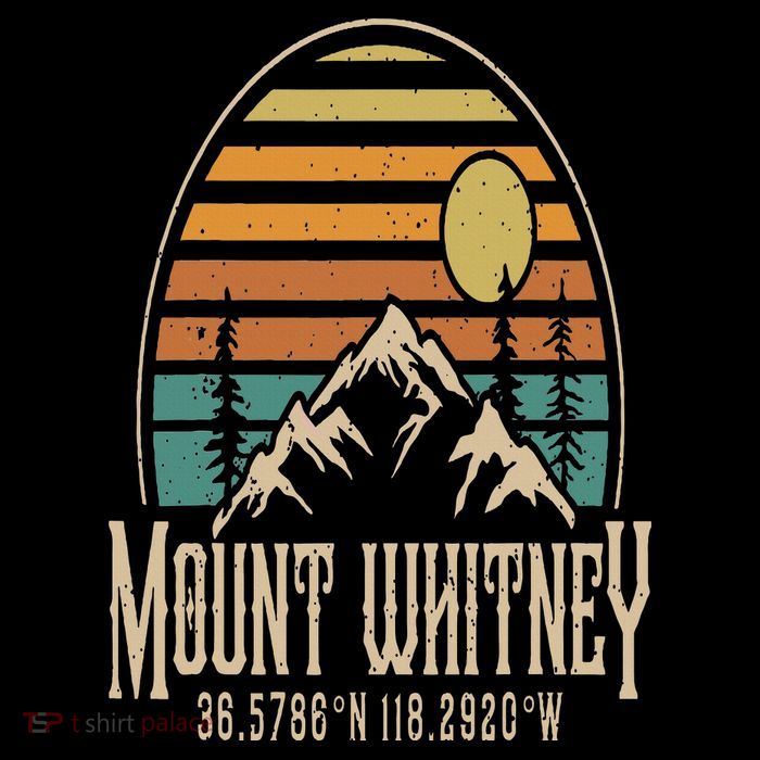 Mountain Mt. Whitney California Hiking Camping Mount Whitney Premium T-Shirt