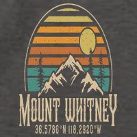 Mountain Mt. Whitney California Hiking Camping Mount Whitney Vector Backpack