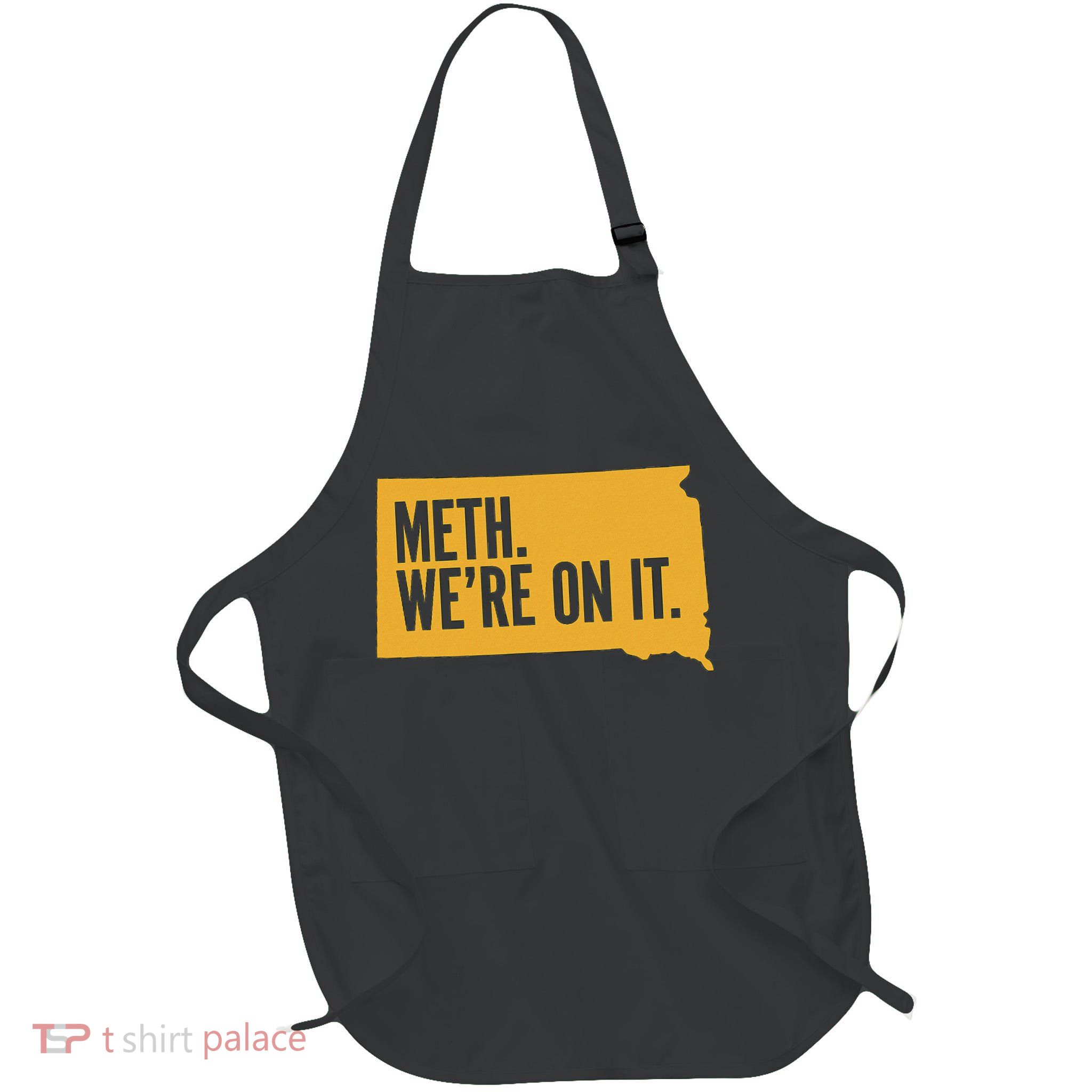Merch Meth WeRe On It Full-Length Apron With Pockets