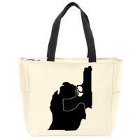Michigan Mitten With Gun Design Zip Tote Bag