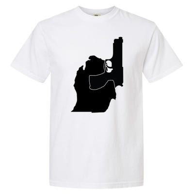 Michigan Mitten With Gun Design Garment-Dyed Heavyweight T-Shirt