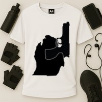 Michigan Mitten With Gun Design Cooling Performance Crew T-Shirt