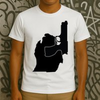 Michigan Mitten With Gun Design T-Shirt