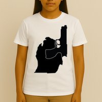 Michigan Mitten With Gun Design T-Shirt
