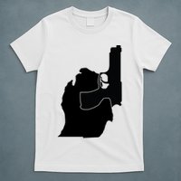 Michigan Mitten With Gun Design T-Shirt