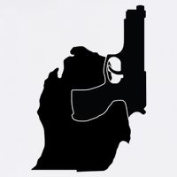 Michigan Mitten With Gun Design T-Shirt
