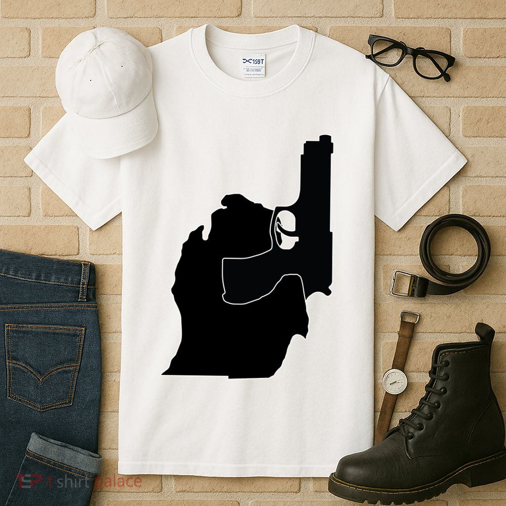 Michigan Mitten With Gun Design Tall T-Shirt