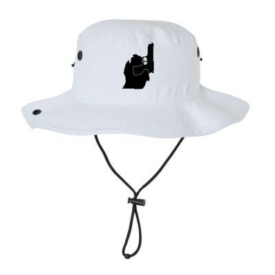 Michigan Mitten With Gun Design Bucket Hat