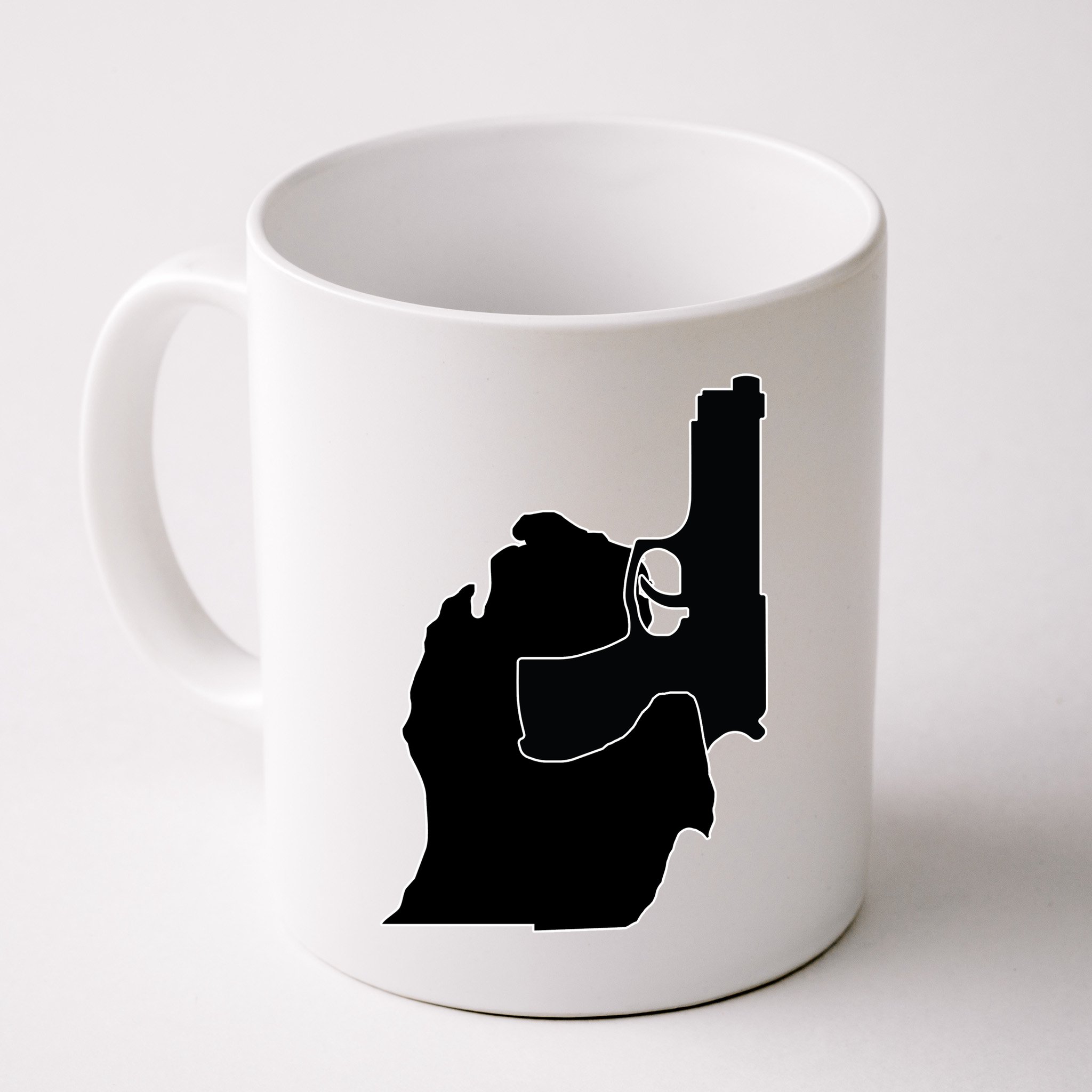 Michigan Mitten With Gun Design Mug