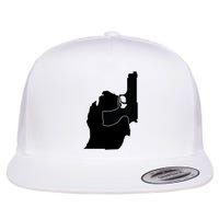 Michigan Mitten With Gun Design Flat Bill Trucker Hat