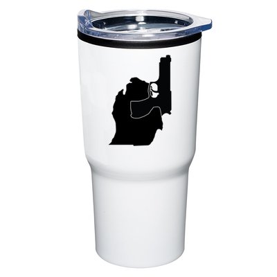 Michigan Mitten With Gun Design Tumbler