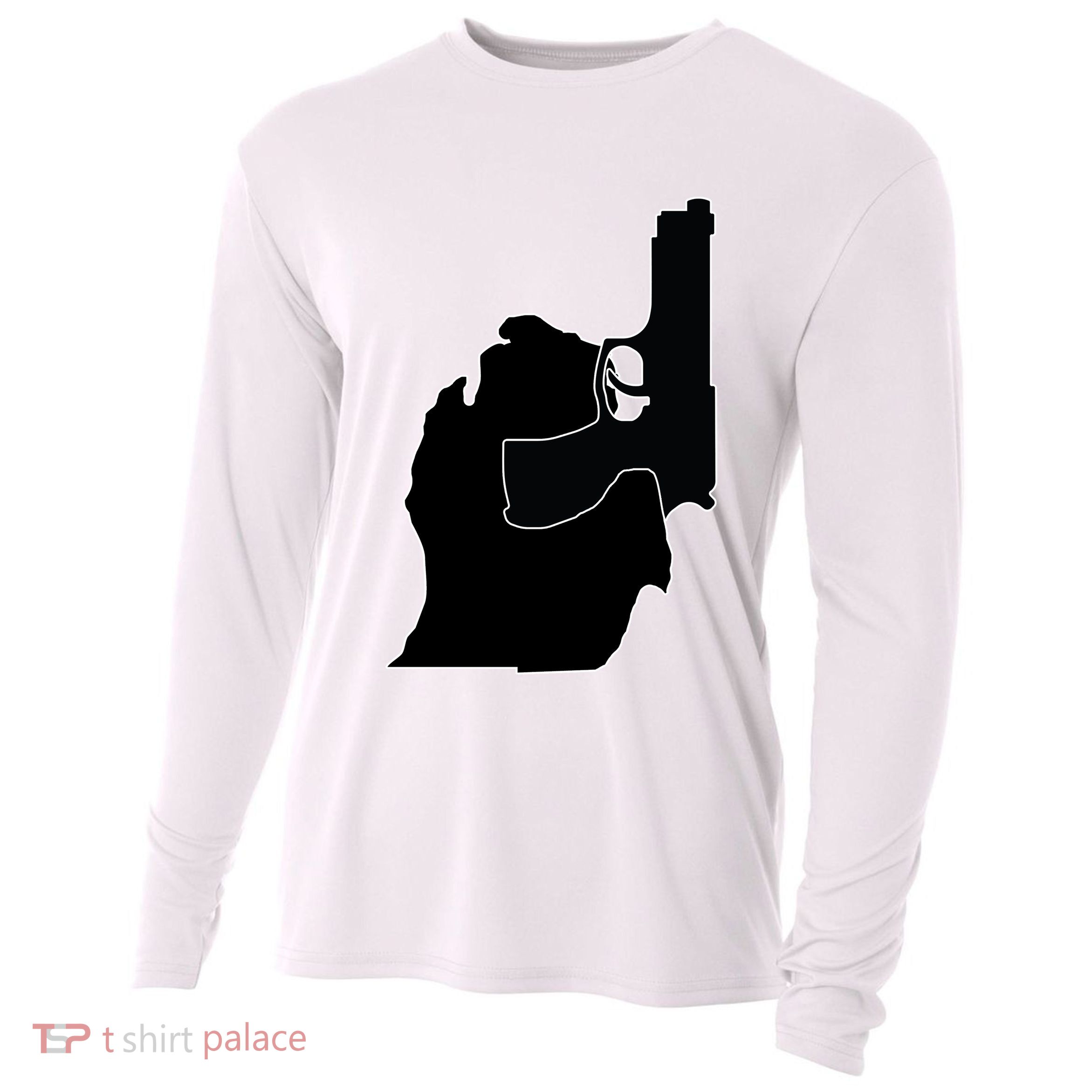 Michigan Mitten With Gun Design Cooling Performance Long Sleeve Crew