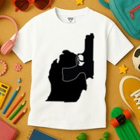 Michigan Mitten With Gun Design Kids T-Shirt