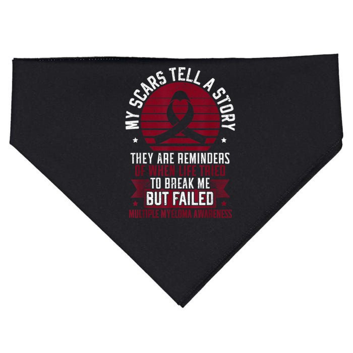 Multiple Myeloma Warrior Myeloma Cancer Awareness USA-Made Doggie Bandana