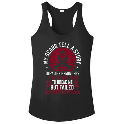 Multiple Myeloma Warrior Myeloma Cancer Awareness Ladies PosiCharge Competitor Racerback Tank