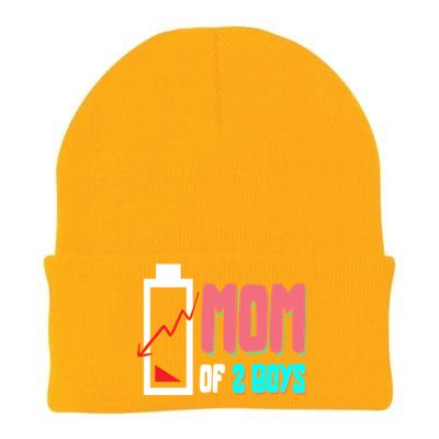 Mom Mother Wife Grandma Low Battery Moms Gift Knit Cap Winter Beanie