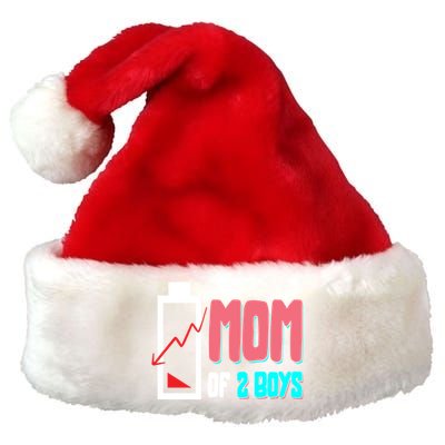 Mom Mother Wife Grandma Low Battery Moms Gift Premium Christmas Santa Hat