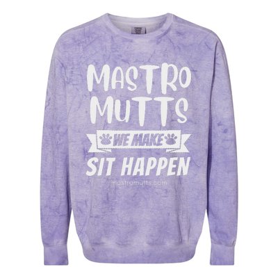 Mastro Mutts We Make Sit Happen Colorblast Crewneck Sweatshirt