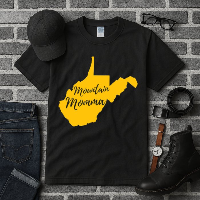 Mountain Momma West Virginia State Map TShirt Tall T-Shirt
