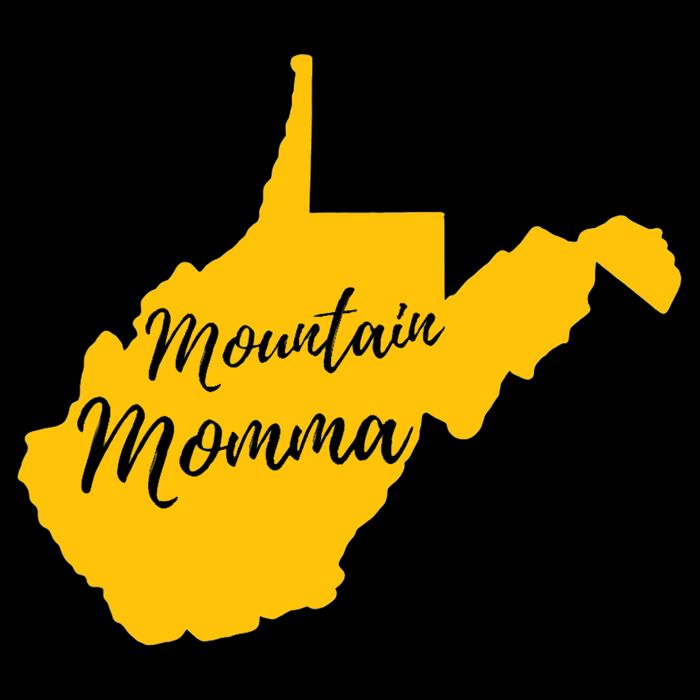 Mountain Momma West Virginia State Map TShirt 7-Panel Snapback Hat