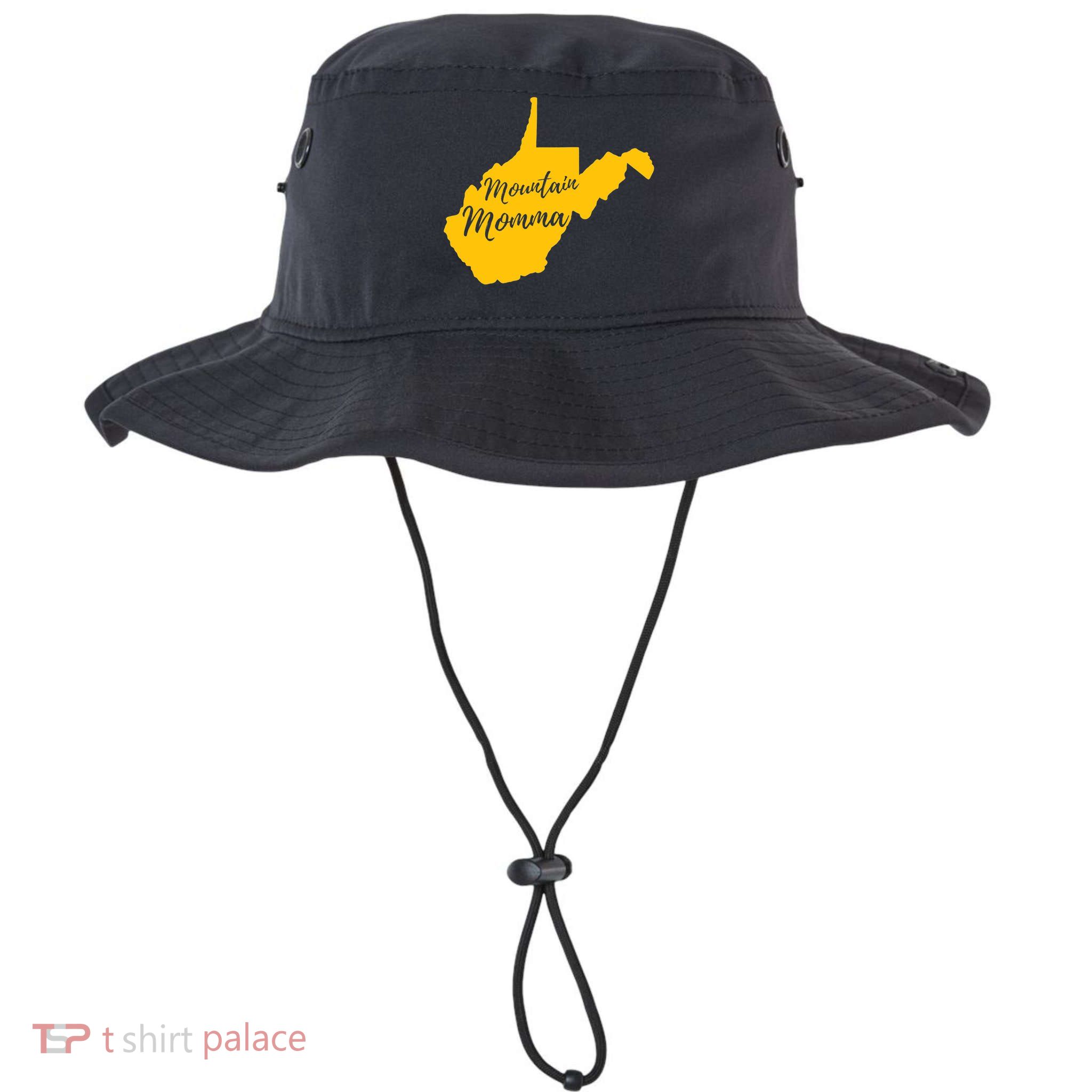 Mountain Momma West Virginia State Map TShirt Bucket Hat