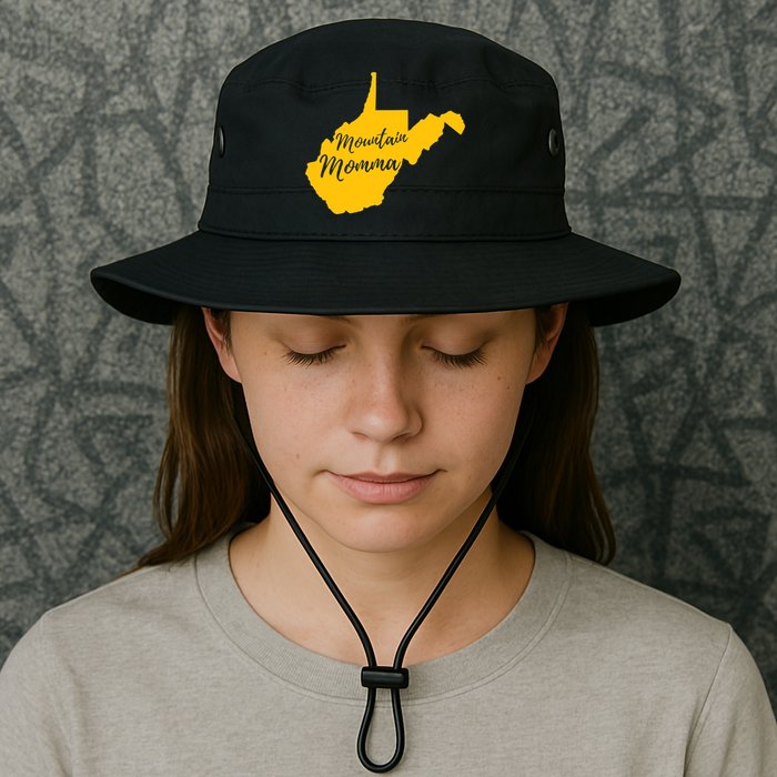 Mountain Momma West Virginia State Map TShirt Bucket Hat