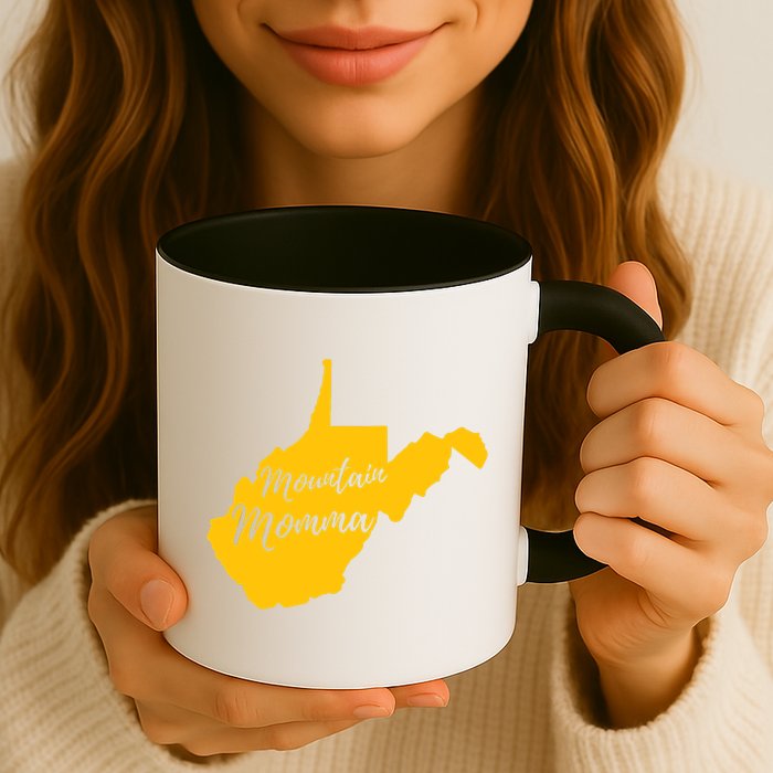 Mountain Momma West Virginia State Map TShirt Mug
