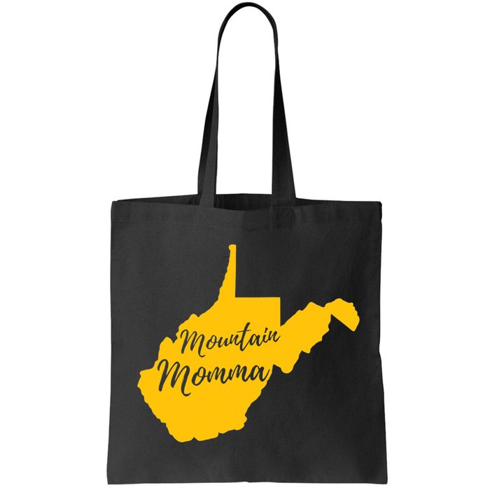 Mountain Momma West Virginia State Map TShirt Bag