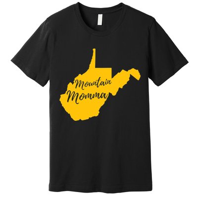 Mountain Momma West Virginia State Map TShirt Premium T-Shirt