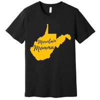 Mountain Momma West Virginia State Map TShirt Premium T-Shirt