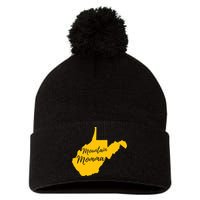 Mountain Momma West Virginia State Map TShirt Pom Pom 12in Knit Beanie