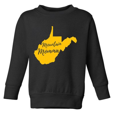 Mountain Momma West Virginia State Map TShirt Toddler Sweatshirt