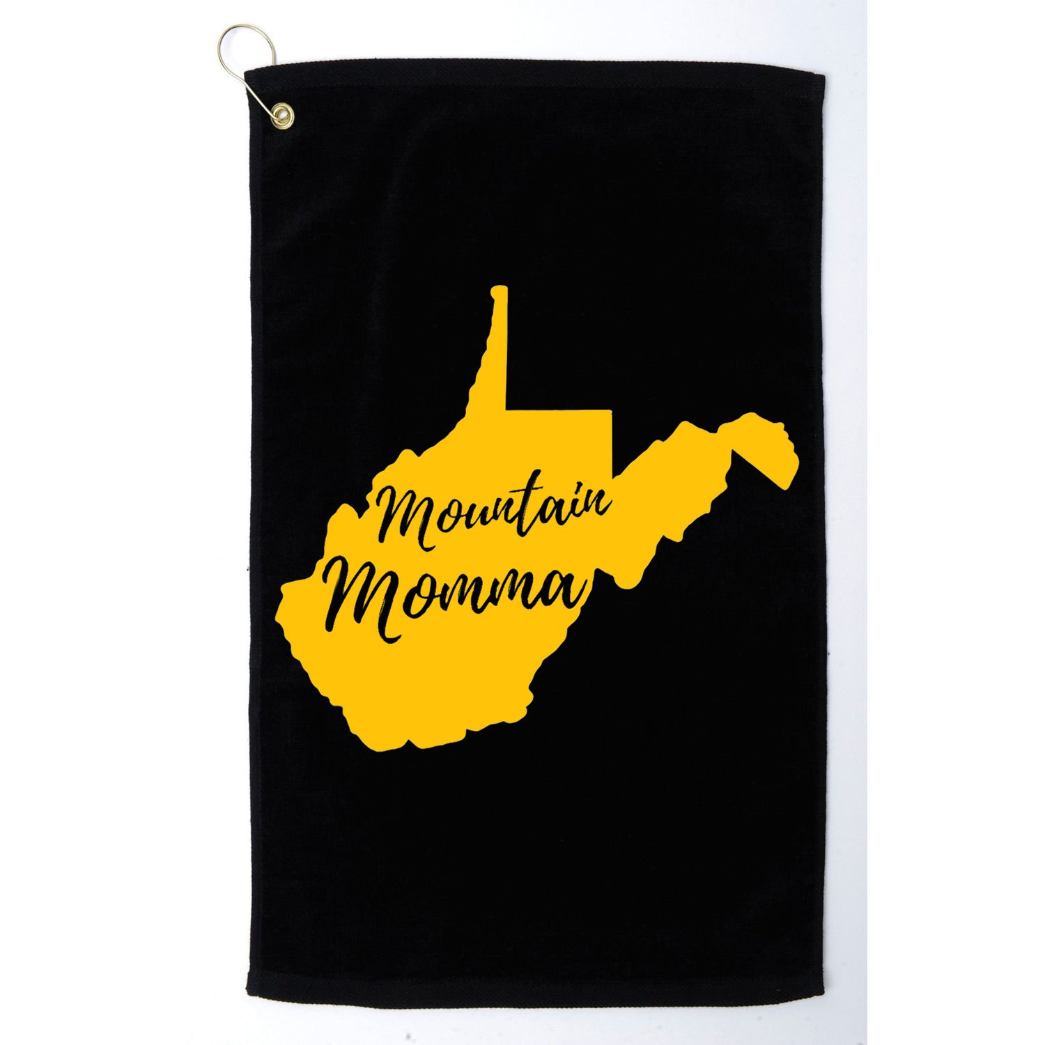Mountain Momma West Virginia State Map TShirt Golf Towel