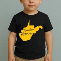 Mountain Momma West Virginia State Map TShirt Toddler T-Shirt