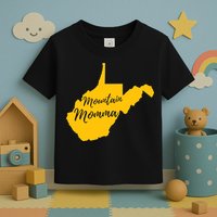 Mountain Momma West Virginia State Map TShirt Toddler T-Shirt