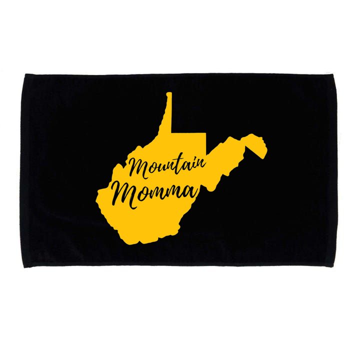 Mountain Momma West Virginia State Map TShirt Microfiber Hand Towel