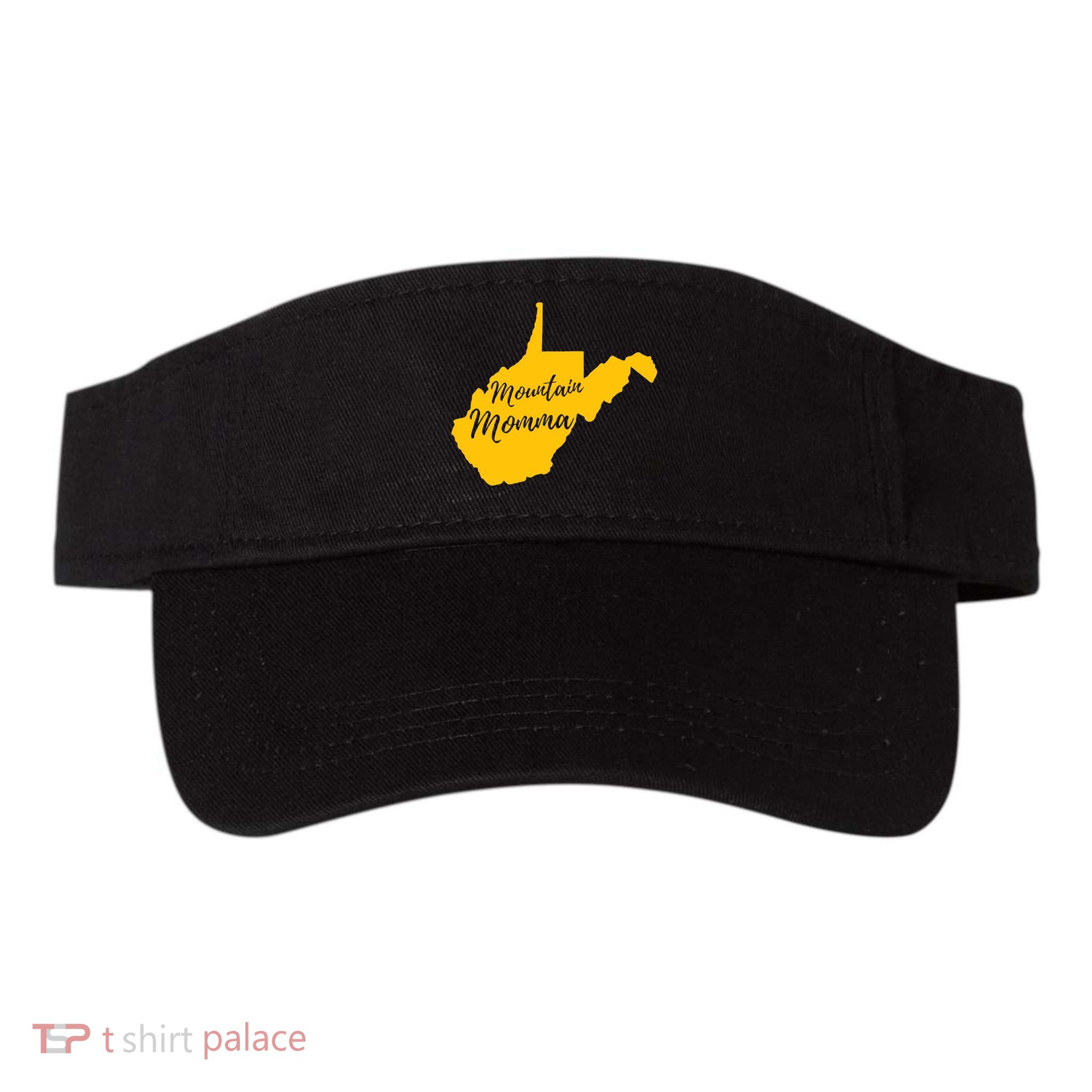 Mountain Momma West Virginia State Map TShirt Visor