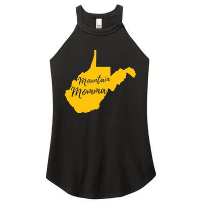 Mountain Momma West Virginia State Map TShirt Women's Perfect Tri Rocker Tank