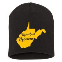 Mountain Momma West Virginia State Map TShirt Short Acrylic Beanie