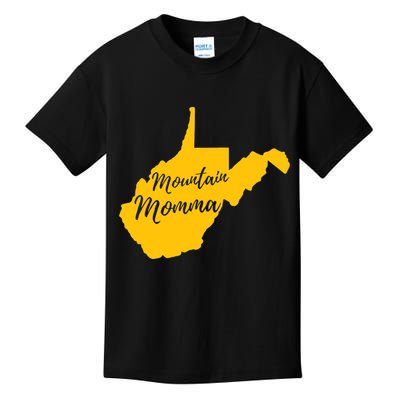 Mountain Momma West Virginia State Map TShirt Kids T-Shirt