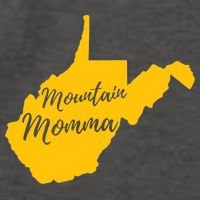 Mountain Momma West Virginia State Map TShirt Vector Backpack