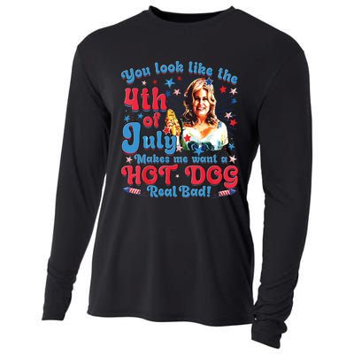 Makes Me Want A Hotdog Real Bad Cooling Performance Long Sleeve Crew