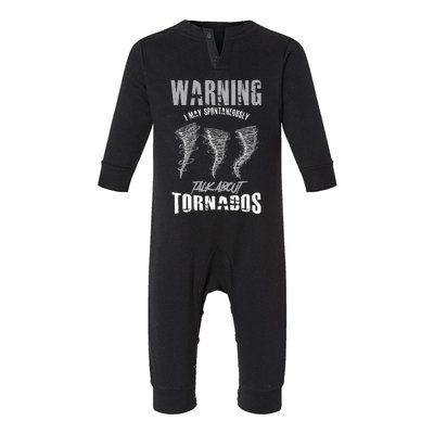 Meteorologist Meteorologist Weather Tornado Hurricane Rain Infant Fleece One Piece