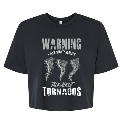 Meteorologist Meteorologist Weather Tornado Hurricane Rain Bella+Canvas Jersey Crop Tee