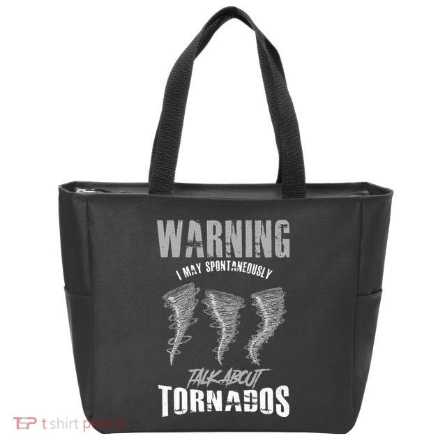 Meteorologist Meteorologist Weather Tornado Hurricane Rain Zip Tote Bag