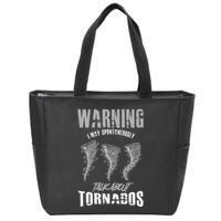 Meteorologist Meteorologist Weather Tornado Hurricane Rain Zip Tote Bag