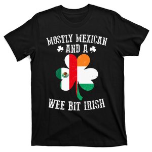 Mostly Mexican Wee Bit Irish Mexico Funny St Patricks Day T-Shirt