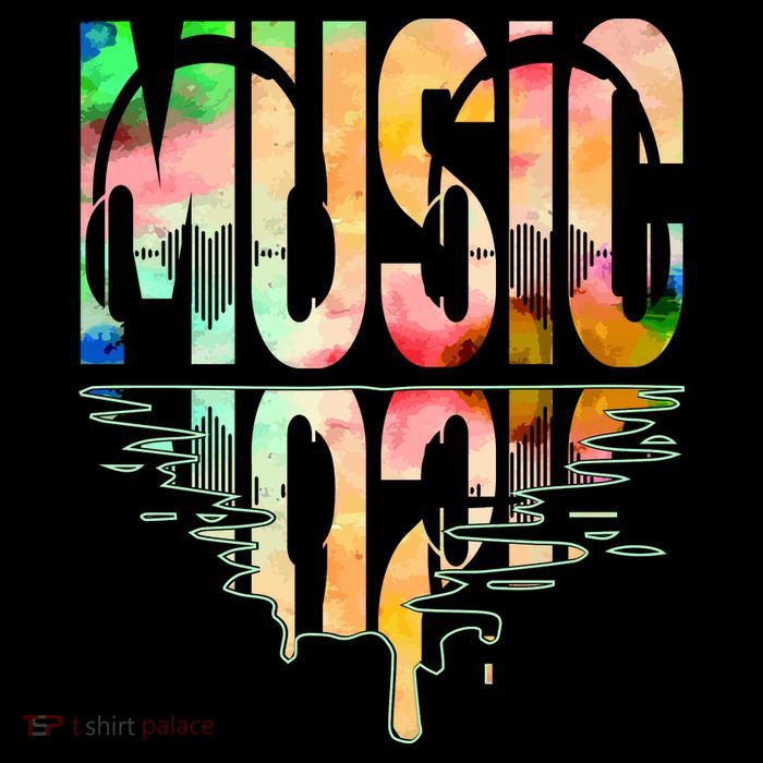 Music Mirrored Watercolor Logo Backpack